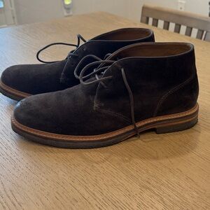 Johnston & Murphy Dark Brown Suede Chukka Boots